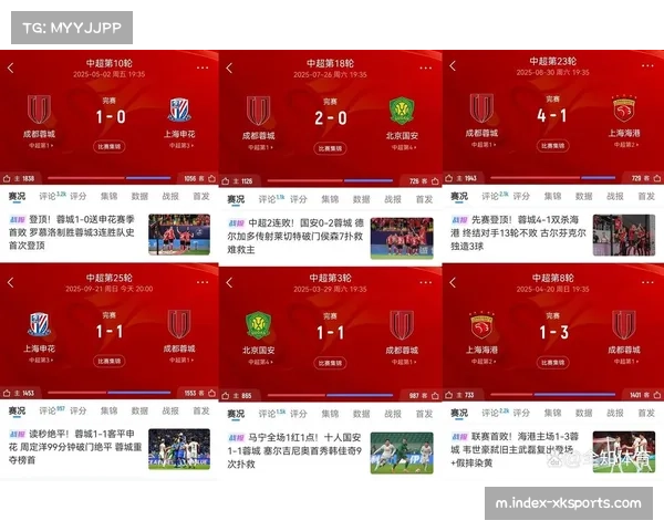 海港稳居领先，申花紧随其后，蓉城迎来冲击顶尖机会